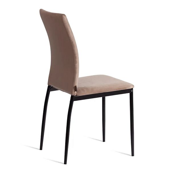 Стул Капри/Capri (мод.BC565-DC)/2 шт. в упаковке, металл, флок, Beige (бежевый) HLR8 / черный - Вид 3