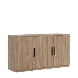 Креденция 3 двери, древесный Asti 135x45x74,2 дуб урбан - Фото предпросмотра