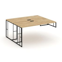 Rift Рабочая станция для опорной тумбы RF.DRSOT-013 Тиквуд Светлый/Металл Черный 1380*1432*750 - Фото предпросмотра