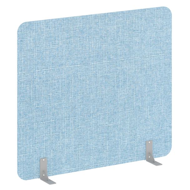 R-line soft Перегородки на металлических опорах на фетровых подпятниках AP.F-160-140 Romeo 09/Серый металл 1600*18*1400 - Вид 1