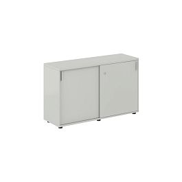 Шкаф купе 1238х400х750 низкий, с замком / корпус цвет: серый бархат, двери цвет: серый бархат Сигма / Sigma - Фото предпросмотра