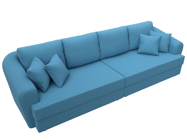 Диван прямой Милтон Рогожка голубой - Вид 5