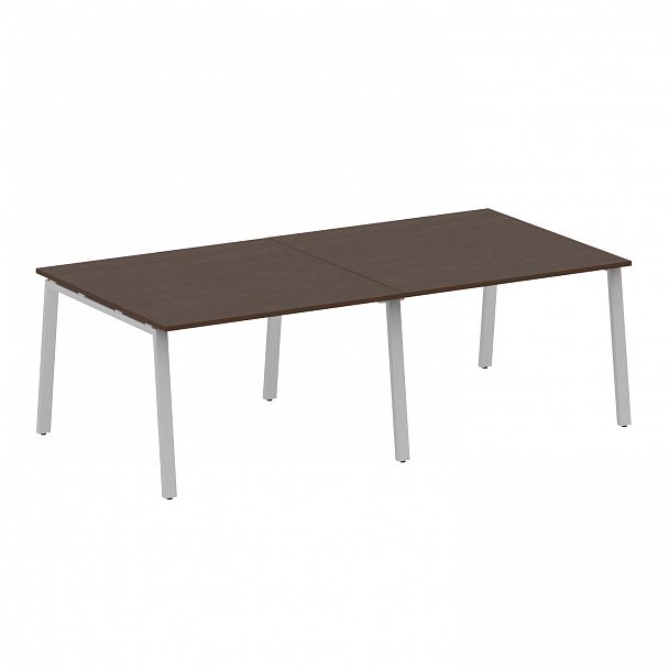 Стол для переговоров "Metal System" БА.ПРГ-2.2 венге/серый - Вид 1