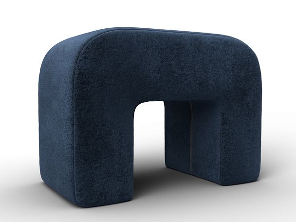 Пуф 008 Велюр синий - Вид 1