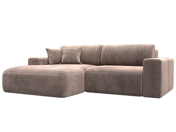 Диван угловой Лига-036 НПБ Классик левый угол Велюр бежевый - Вид 1