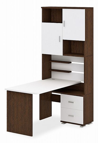 Стол компьютерный Домино СР-720/140 Белый/Венге правый - Вид 1