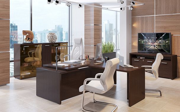 Стол 2-х тумбовый TDT 197.A Дуб Бофорд Z 1900х750х750 TORR-Z - Вид 5