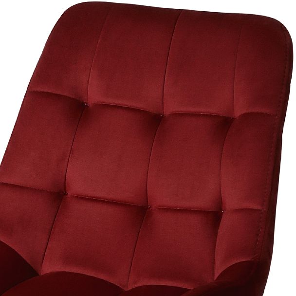 Комплект полубарных поворотных стульев Эйден, Confetti bordo/черный, 4 шт. - Вид 7