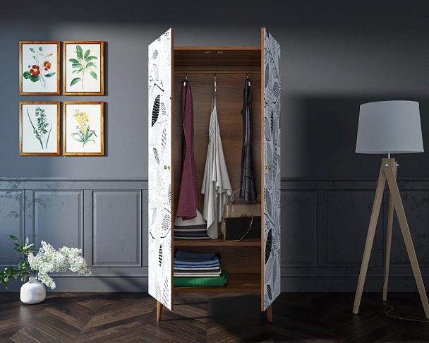 Шкаф малый двухстворчатый Berber принт 9 арт BB08/Print_09 - Вид 2