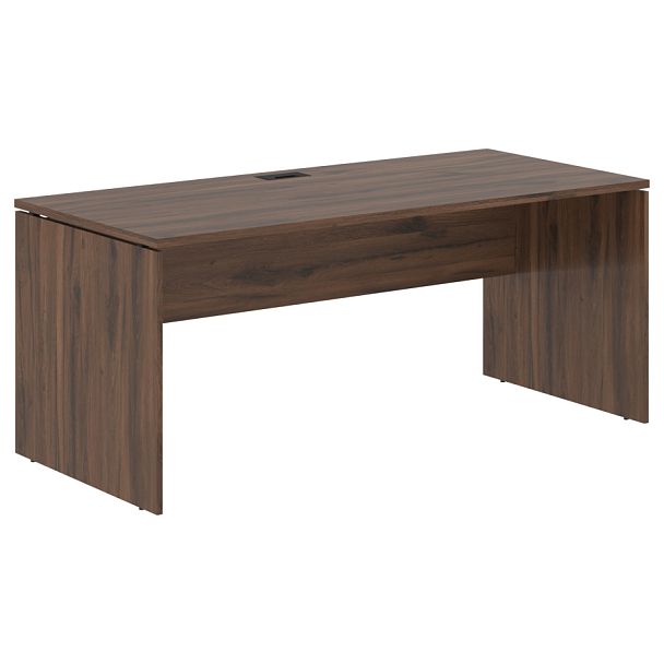 Стол прямой EDST 1780 Дуб Денвер тёмный/Черный 1760х800х750 EDIS - Вид 1