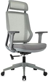 Кресло эргономичное Бюрократ MC-G411N-H серый сетка/ткань с подголов. крестов. пластик пластик серый - Фото предпросмотра