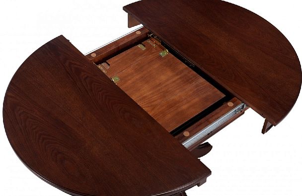 Стол деревянный раздвижной Вэлт D90(120)х90х76 Античный орех - Вид 5