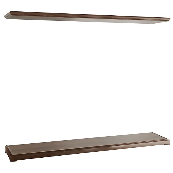 Топ и цоколь для шкафа 5 створок Ministry 277x55x15,3 дуб шоколад - Вид 1