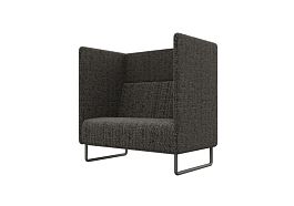 Bronks Диван одноместный BROS-1 Ness 012/Металл Черный 1050*760*1180 - Фото предпросмотра