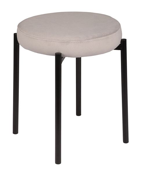 Комплект табуретов Кен, Confetti silver/черный, 2 шт. - Вид 1