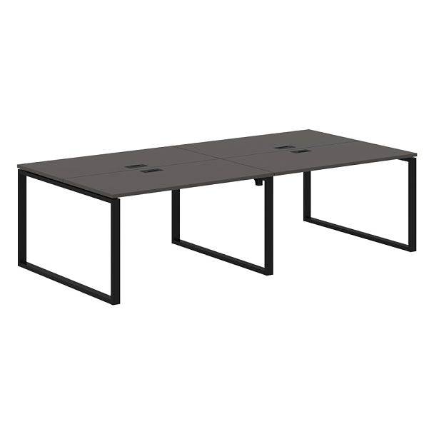 Стол 4-х местный EQWST 2713 Мокко/Черный 2726х1346х750 EDIS - Вид 1