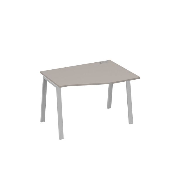 Стол эргономичный правый "Техно" на металлокаркасе TRE A4 А4 Б3 062 БП мокко премиум / металлокаркас серый - Вид 1