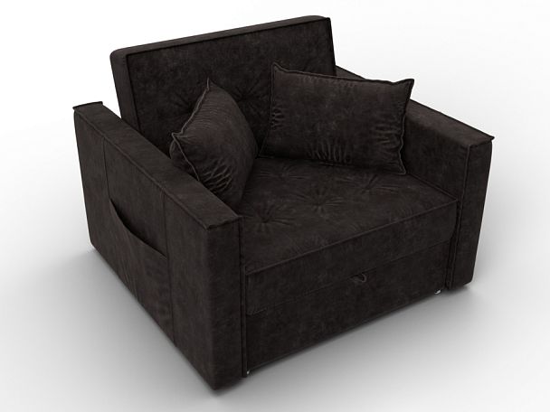 Кресло-кровать Лига-104 (80) Велюр коричневый - Вид 6