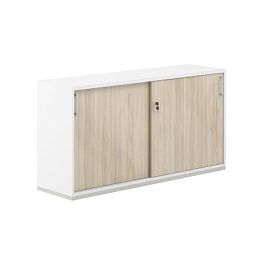 Шкаф-купе 2 ур. 1438х400х750 / корпус: белый, топ/дно: белый, фасады: ак.равелло / Аллегро / Allegro - Фото предпросмотра