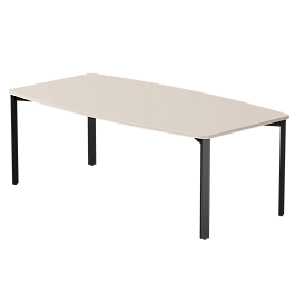 Стол переговорный Everprof EVO 2100х1100x755 Кашемир/Черный - Фото предпросмотра