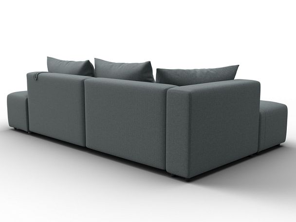 Диван угловой Лига-103 НПБ угол левый Рогожка серый - Вид 5