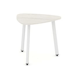 Стайл Проджект Стол переговорный SN-6.SPRG-70.3 Дуб Наварра/Металл Белый 900*900*750 - Фото предпросмотра