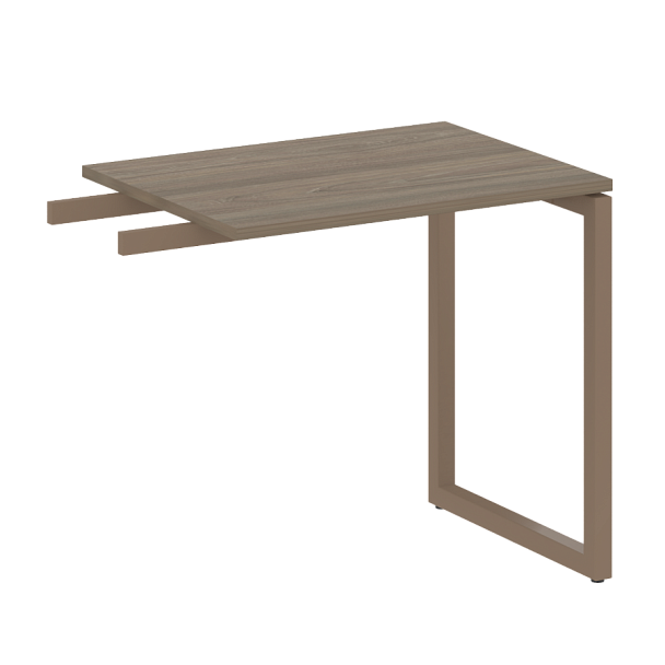 Metal System Quattro Приставной элемент на О-образном м/к 40БО.ПР-2 Вяз/Мокко металл 800*600*750 - Вид 1