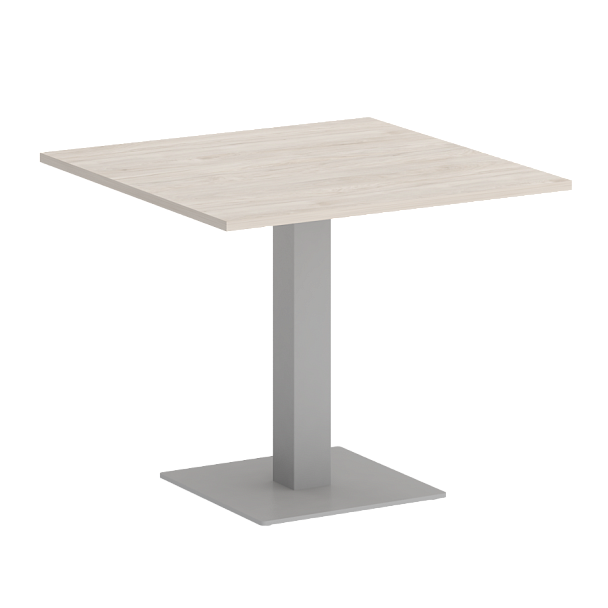 Home Office Стол квадратный VR.SP-5-90.2 Денвер светлый/Серый металл 900*900*753 - Вид 1