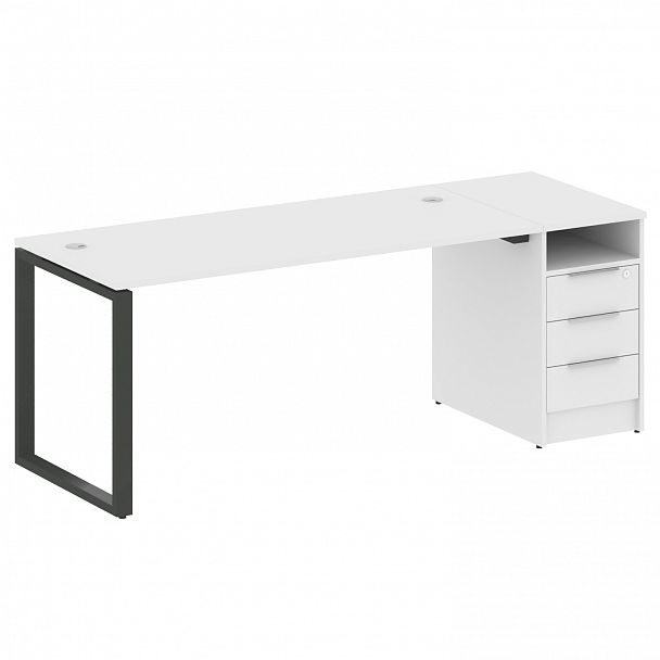 Рабочая станция "Metal System" БО.РС-СТП -1.4 белый/антрацит - Вид 1