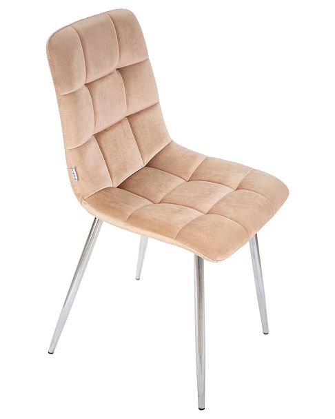 Стул обеденный DOBRIN ALEX (хром ножки, мокко велюр (V108-104), ) - Вид 10