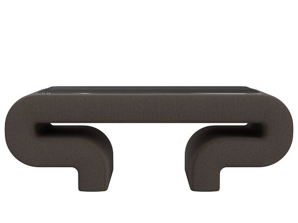 Стол Волна Рогожка коричневый - Вид 2