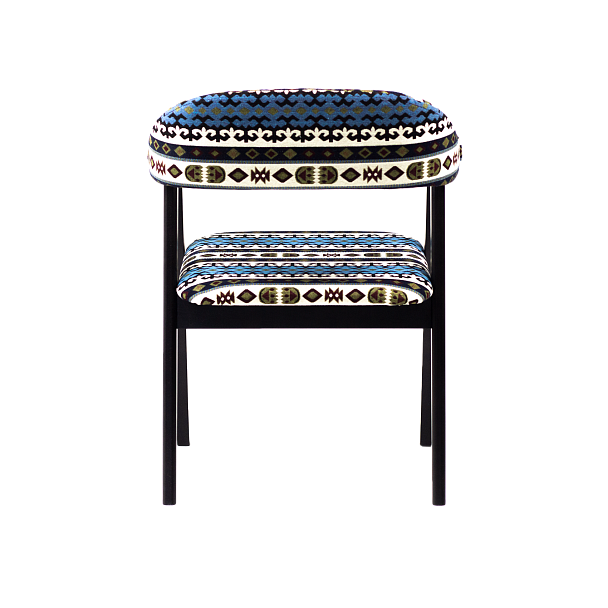 Полукресло Dolche Гобелен Kilim 205, ножки бук, морилка черная - Вид 6