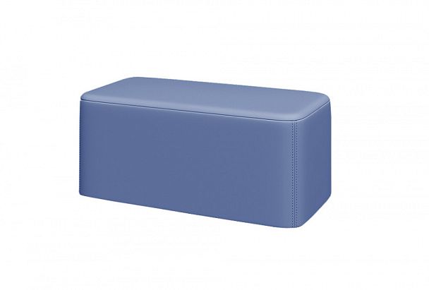 Пуф БЛОК БК-9040 90х45х40h Oregon 03 (кожзам) синий "Пуфы и банкетки"  ТК-002920003409 синий - Вид 1