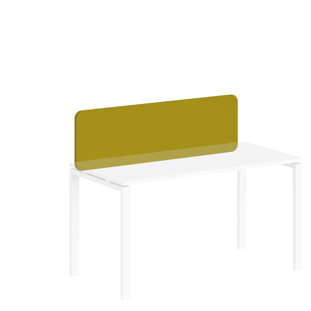 Экран Sigma фронтальный тканевый на молнии 1500х400х30 (для стола 1600) / цвет: серый, под крепление 10 мм - Вид 1