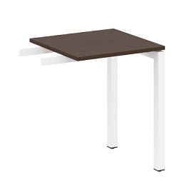 Metal System Quattro Приставной элемент на П-образном м/к 50БП.ПР-1 Венге/Белый металл 600*600*750 - Фото предпросмотра