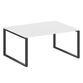 Metal System Перег. стол (1 столешница) на О-образном м/к БО.ПРГ-1.4 Белый/Антрацит металл 1600*1235*750 - Фото предпросмотра