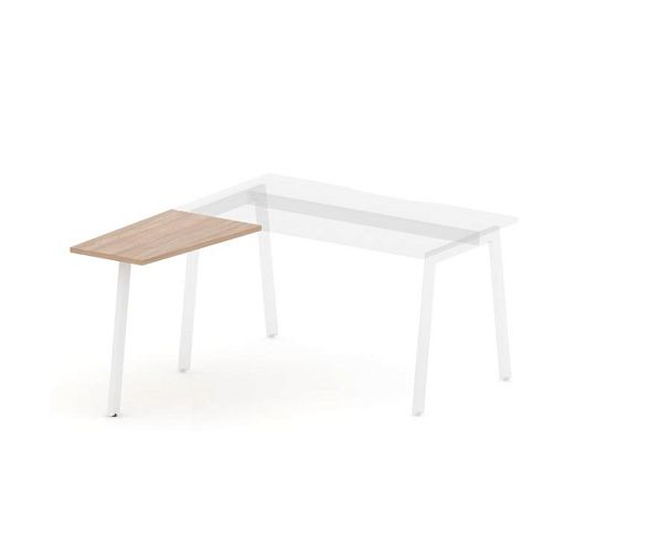 MATRIX 121В302 Стол приставной, L 500х800х775 Швейцарский вяз/Белый - Вид 1