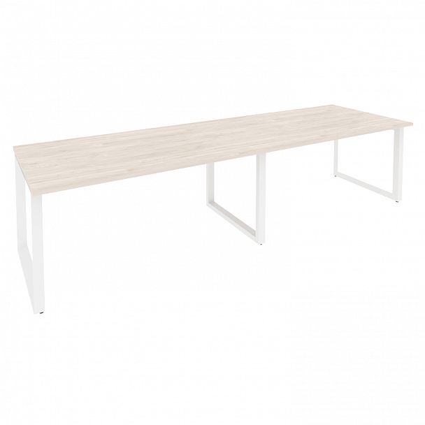 Стол переговорный "Onix" O.MO-PRG-2.4 денвер светлый/белый - Вид 1