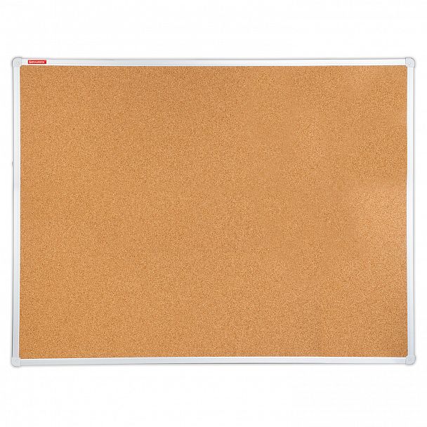 Доска пробковая для объявлений 90х120 см, алюминиевая рамка, ГАРАНТИЯ 10 ЛЕТ, РОССИЯ, BRAUBERG, 236445 - Вид 3