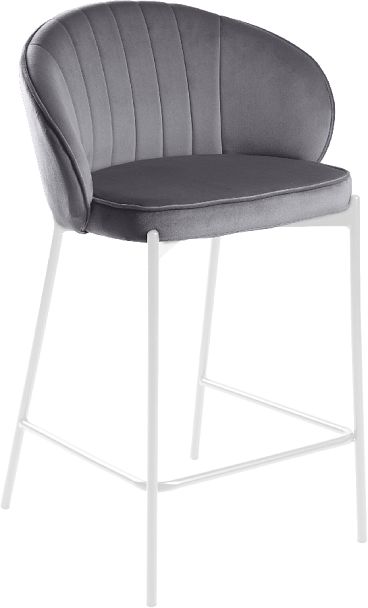 Комплект полубарных стульев Миэль серый/белый, 2 шт. - Вид 3