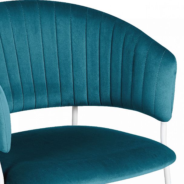 Стул кухонный Даксон изумрудный велюр/белый - Вид 8