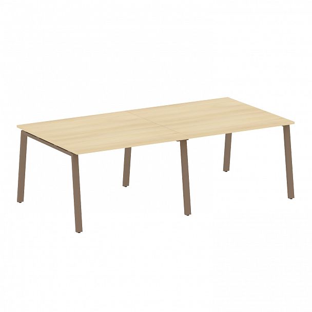 Стол для переговоров "Metal System" БА.ПРГ-2.2 акация/мокко - Вид 1