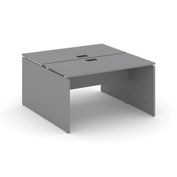 Стайл Проджект Рабочая станция двухсторонняя SN-D.DRS-021 Серый Пепел/Черный Заглушка 980*1632*750 - Вид 1