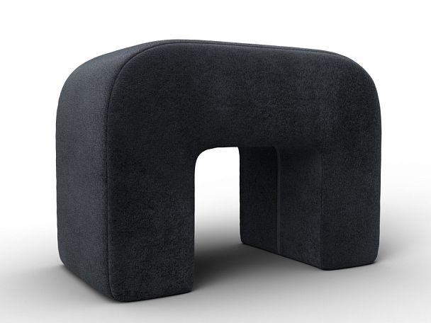 Пуф 008 Велюр серый - Вид 1