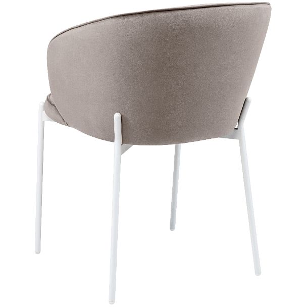 Комплект кухонных стульев Миэль серо-бежевый велюр/белый, 4 шт. - Вид 5