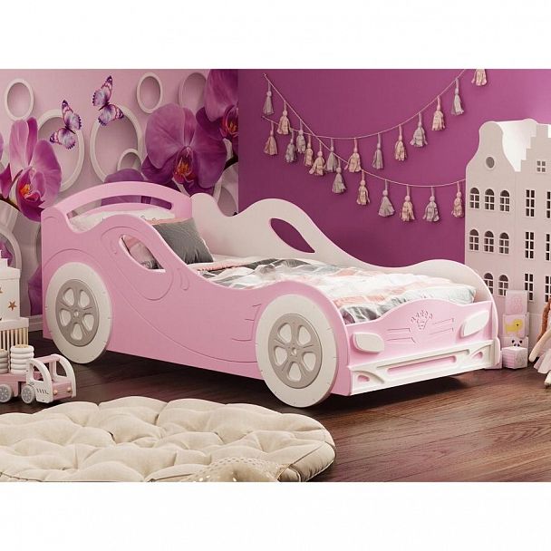 Кровать "Омега 12" МДФ девочка - Вид 1