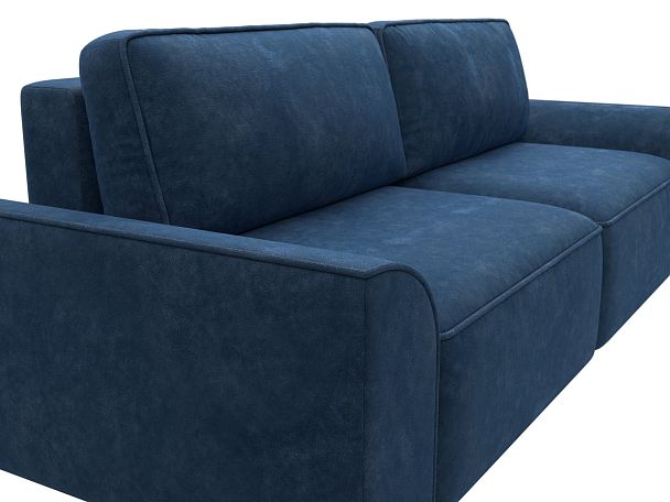 Диван прямой Лига-048 НПБ Велюр синий - Вид 4