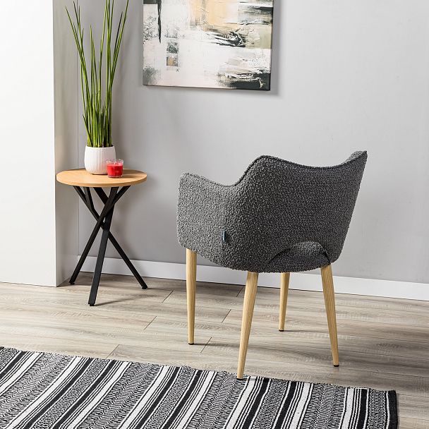 Стул Ralf Vent темно-серый/нат.дуб - Вид 15