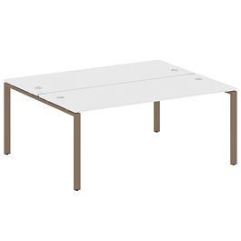 Metal System Р. ст. на П-образном м/к БП.РАС-СП-2.5 Белый/Мокко металл 1800*1475*750 - Фото предпросмотра