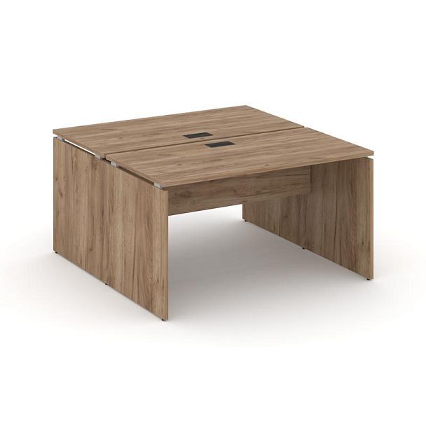 Стайл Проджект Рабочая станция 2-х сторон. SN-D.DRS-014 Дуб Табак/Черная Заглушка 1580*1432*750 - Вид 1